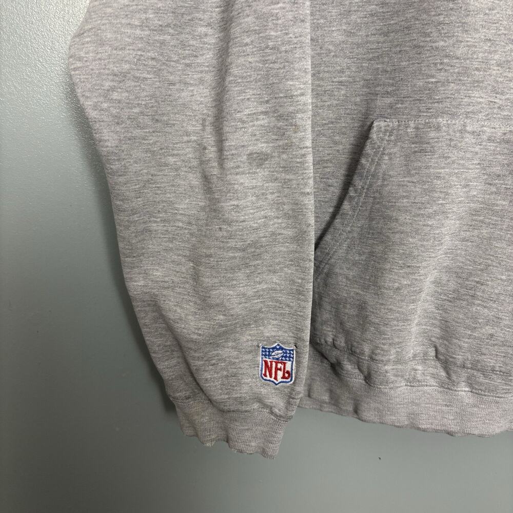 Vintage Y2K Kansas City Chiefs Hoodie Puma KC Arrowhead Grey Medium 2000 - Picture 4 of 12